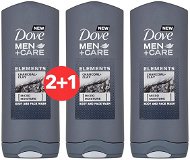 DOVE Men + Care Charcoal + Clay Shower Gel 400 ml 2 + 1 - Men's Shower Gel