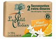 Tuhé mýdlo LE PETIT OLIVIER Extra Mild Soap Bars - Orange Blossom 2× 100 g - Tuhé mýdlo