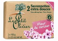 LE PETIT OLIVIER Extra Mild Soap Bars – Cherry Blossom 2× 100 g - Tuhé mydlo