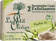 LE PETIT OLIVIER Exfoliating Body Soaps with Olive Pit Powder 2× 100 g - Szappan