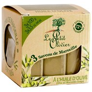LE PETIT OLIVIER Olive Oil Marseille Soaps 3× 100 g - Tuhé mydlo