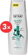 STR8 All Sports Shower Gel 3 × 400 ml - Men's Shower Gel