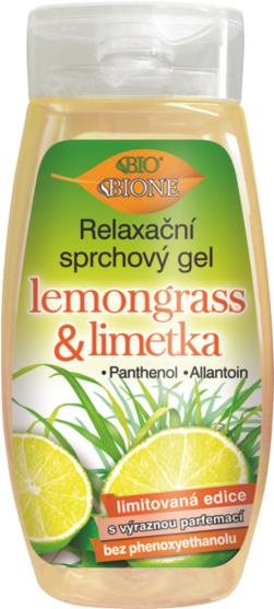 BIONE COSMETICS Bio Citromfű és Lime Relaxáló tusfürdő 260 ml