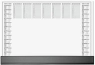 SIGEL Podložka na stůl, 2roční a týdenní kalendář 2026/2027 - Podložka na stůl