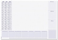 SIGEL Table mat, 3-year calendar (2026 - 2028) - Table mat