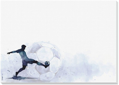 SIGEL Einwegpapier, 30 Blätter A3, Fußball - Tischmatte - Hauptbild