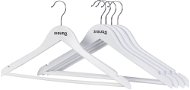 Hanger Siguro Essentials Wooden Hanger, White, 5 pcs - Ramínko