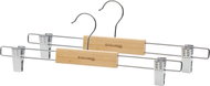 Siguro Essential wooden trouser clip with clips extended, natural, 2 pcs - Hanger