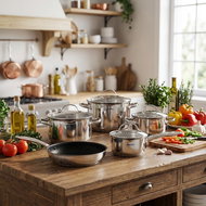 Siguro Pure Delight Cookware set, 9 pcs, set of pots + pans 24 cm - Cookware Set