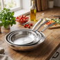 Pan Set Siguro Pure Delight Pan Set, diameter 28 + 24 + 20 cm, premium stainless steel, 3 pcs - Sada pánví