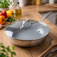 Siguro Wok Pure Delight, diameter 28 cm, with lid, ILAG® ceramic - Wok Pan