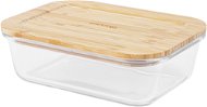 Siguro Glass Seal Bamboo élelmiszertároló edény 1 l, 6 x 19,5 x 14,5 cm - Tárolóedény
