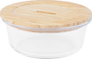 Siguro Glass Seal Bamboo Vorratsdose 0,6 Liter - 6,5 cm x 15 cm x 15 cm - Dose