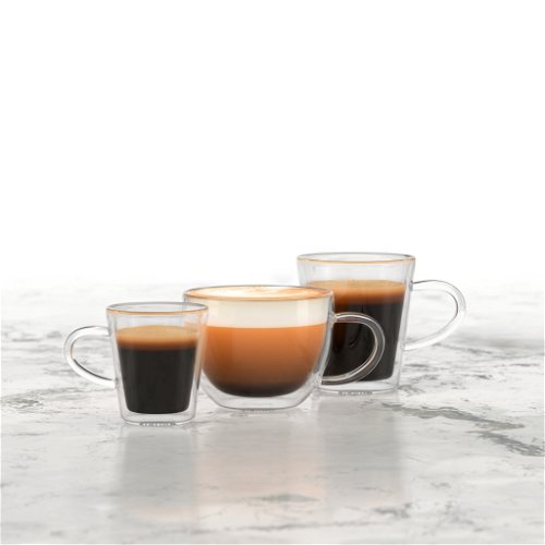 200ml Glass Mug Double Wall Coffee Cup