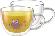 Termopohár Siguro Hrnček z dvojstenného Owl, 280 ml, 2 ks - Termosklenice