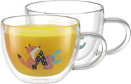 Thermo pohár Siguro duplafalú ABC üvegpohár, 280 ml, 2 db - Termosklenice
