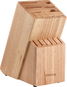 Siguro Holzblock Rustic für 13 Messer und Schere/Wetzstahl - Messerhalter