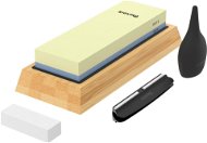 Siguro Brusný kámen Bamboo Base, zrnitost 400/1000 s vodítkem a příslušenstvím - Sharpening Stone