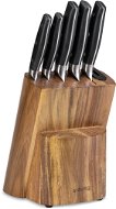 Siguro Súprava nožov Sugoi 5 ks + drevený blok s brúsikom - Sada nožov