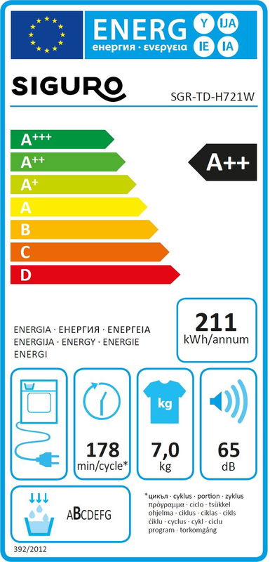 Siguro SGR-TD-H721W Profi Dry