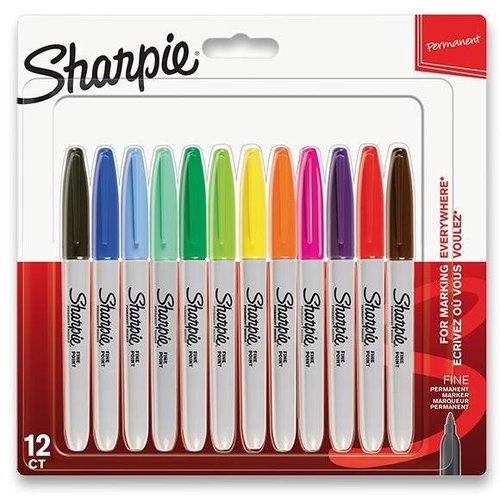 SHARPIE Fine, 12 colours - Markers - Main image