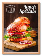 Showdown Displays Flap 50 × 70 cm, sharp corner, 25 mm, colour wooden decor profile - Clip Frame