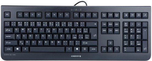 Cherry KC 1000 CZ+SK layout schwarz Tastatur - 