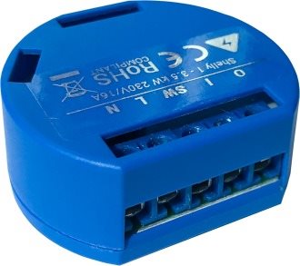 Shelly 1, Switching Module 1x 16A, WiFi - Switching Relay - Main image