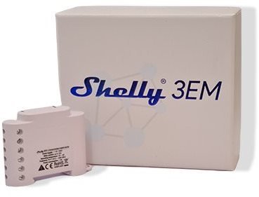 SHELLY 3EM +3x120A Clamps and 1x10A Output, Wi-Fi Power Measurment Module