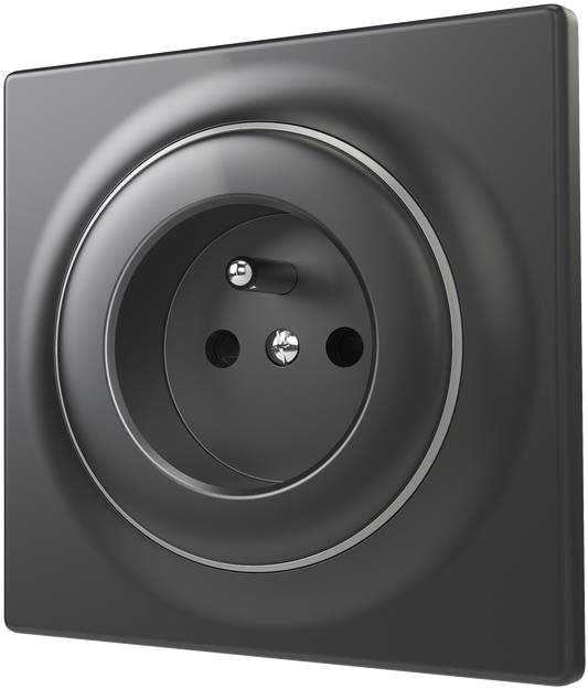 Fibaro Walli Hagyományos E típusú aljzat, matt antracit