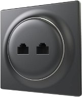 Fibaro Walli Ethernet Socket Matt Anthracite - Socket