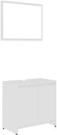 Shumee Set koupelnového nábytku bílý, dřevotříska - Koupelnová sestava