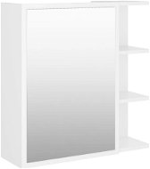 Koupelnová skříňka Shumee Koupelnová skříňka se zrcadlem - bílá, 62,5 × 20,5 × 64 cm, dřevotříska - Koupelnová skříňka