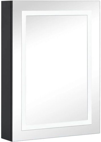 Shumee LED Bathroom Mirror Cabinet 50 × 13 × 70 cm - Bathroom Cabinet - Main image