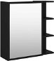 Kúpeľňová skrinka Shumee Kúpeľňová skrinka so zrkadlom – čierna, 62,5 × 20,5 × 64 cm, drevotrieska - Koupelnová skříňka