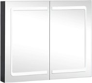 Shumee LED Koupelnová zrcadlová skříňka 80 × 12,2 × 68 cm - Koupelnová skříňka