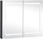 Shumee LED Koupelnová zrcadlová skříňka 80 × 12,2 × 68 cm - Koupelnová skříňka