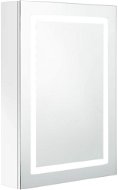 Shumee LED Koupelnová zrcadlová skříňka - zářivě bílá, 50 × 13 × 70 cm - Koupelnová skříňka