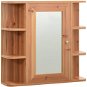 Shumee Koupelnová zrcadlová skříňka - dub, 66 × 17 × 63 cm, MDF - Koupelnová skříňka