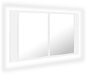 Kúpeľňová skrinka Shumee LED Kúpeľňová skrinka so zrkadlom – biela, 80 × 12 × 45 cm - Koupelnová skříňka