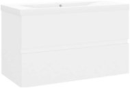 Shumee Skříňka se zápustným umyvadlem - bílá, dřevotříska, 3071549 - Koupelnová skříňka
