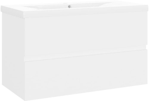 Shumee Skříňka se zápustným umyvadlem - bílá, dřevotříska, 3071549 - Bathroom Cabinet - Main image