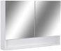 Shumee LED Kúpeľňová zrkadlová skrinka – biela, 80 × 15 × 60 cm, MDF - Kúpeľňová skrinka