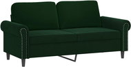 Shumee 2místná pohovka tmavě zelená 140 cm, samet - Pohovka