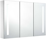 Shumee LED Koupelnová zrcadlová skříňka 89 × 14 × 62 cm, 285126 - Koupelnová skříňka