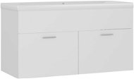 Shumee Skříňka se zápustným umyvadlem - bílá, dřevotříska - Koupelnová skříňka