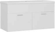 Shumee Skříňka se zápustným umyvadlem - bílá, dřevotříska - Bathroom Cabinet