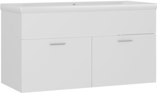 Shumee Skříňka se zápustným umyvadlem - bílá, dřevotříska - Bathroom Cabinet - Main image