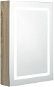 Shumee LED Koupelnová skřínka se zrcadlem - dub, 50 × 13 × 70 cm - Koupelnová skříňka