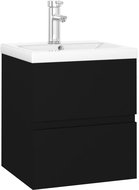 Shumee Skříňka se zápustným umyvadlem - černá, dřevotříska, 3071622 - Koupelnová skříňka